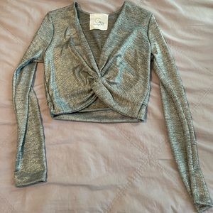 NWOT Blue Life Silver Bridgid Top